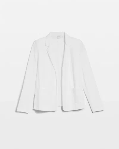 Chico's Knit Blazer In White Size Small |  In White