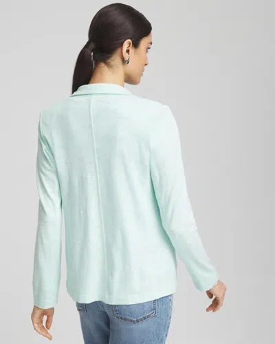 Chico's Knit Blazer In Blue