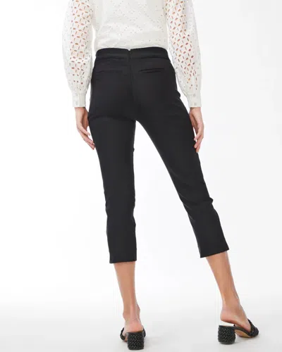 Chico's Brigitte Pull-on Slim Cropped Pants In Black In Black