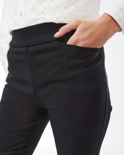 Chico's Brigitte Pull-on Slim Cropped Pants In Black In Black