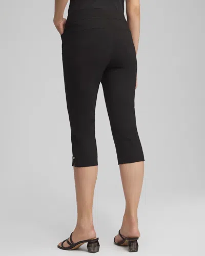 Chico's Brigitte Rivet Pull-on Capri Pants In Black In Black