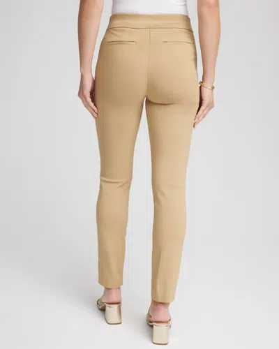 Chico's Brigitte Pull-on Slim Ankle Pants In Brown