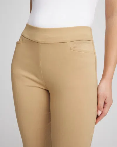 Chico's Brigitte Pull-on Slim Ankle Pants In Brown