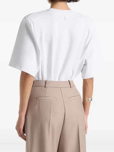 Manière De Voir Mia Bodysuit In White