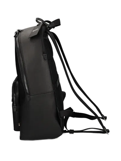 图案拼接双肩包