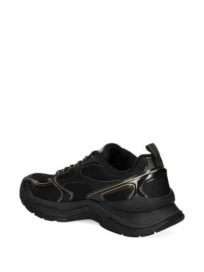 Ea7 Predator Logo Mesh Low-top Sneakers In Black