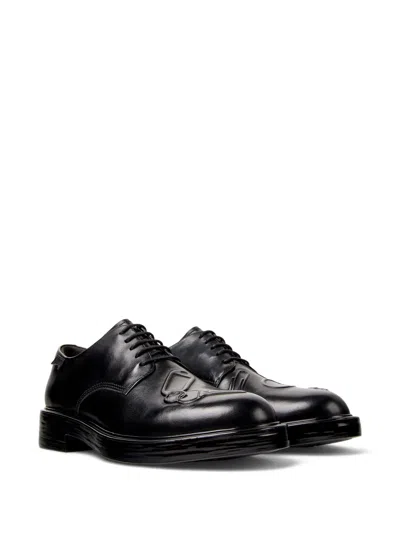 Camper Norman Leather Shoes In Black