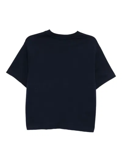 Lacoste Oversized Draped T-shirt In Blue