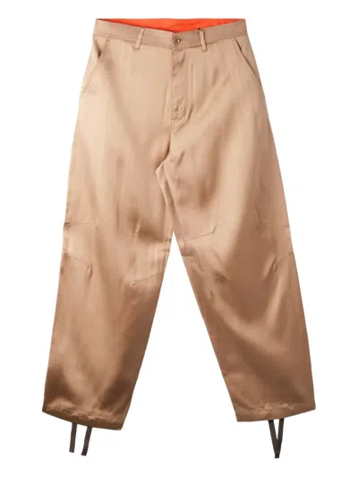 抽绳系带裤脚长裤