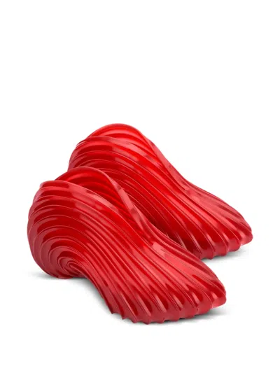 Melissa X Diesel Ad. Quantum Wave-pattern Sneakers In Red