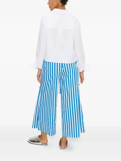 Simon Miller Ayre Cropped Poplin Top In Macadamia In White