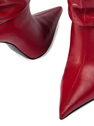 Le Silla 100mm Bella Stiletto Boots In Red