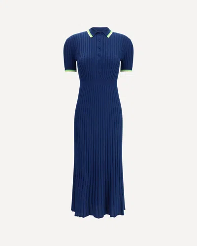 Gabriela Hearst Eyot Wool Dress In Blue