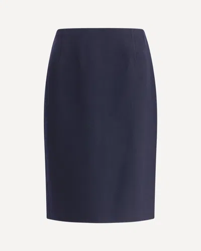Loro Piana Women Vivian Cashmere Midi Skirt In Blue