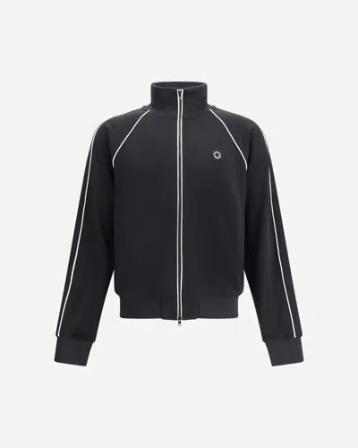 Kenzo Zippered Track Sweatshirt In Black