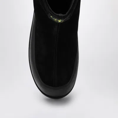 Stone Island S100120 Suede Boots In Black