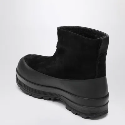 Stone Island S100120 Suede Boots In Black