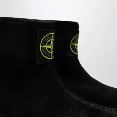 Stone Island S100120 Suede Boots In Black