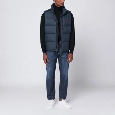 Polo Ralph Lauren Padded Gorham Navy Blue Vest In Blue