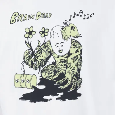 Brain Dead Nuclear Evolution Printed T-shirt In White