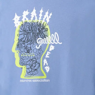 Brain Dead Ringing Ear Printed T-shirt In Blue