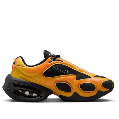 Nike Air Max Muse Mesh-trimmed Metallic Sneakers In Gold