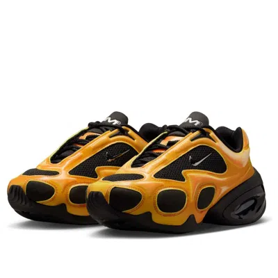 Nike Air Max Muse Mesh-trimmed Metallic Sneakers In Gold