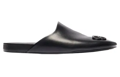 Balenciaga Cosh Bb Leather Mule 1008 Multi In Black
