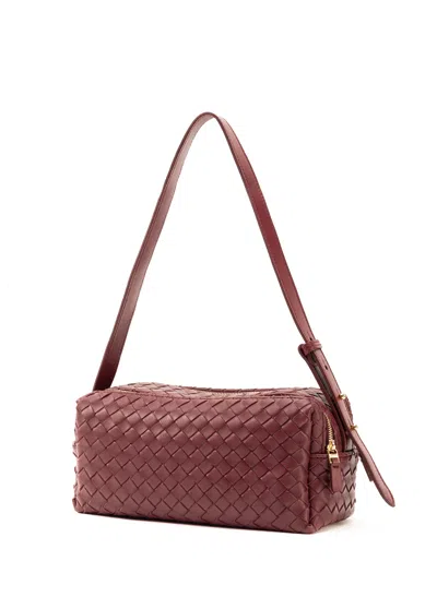 Elleme Double-zip Leather Cross Body Bag In Brown