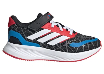 Pre-owned Adidas Originals Runfalcon Spiderman Sneakers In Core Black/cloud White/pure Ruby In Multi