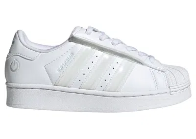 Pre-owned Adidas Originals Superstar Led Lights Comfort Closure Sneakers In Cloud White