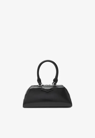 Givenchy Women Antigona East West Small Leather Shoulder Bag In Black