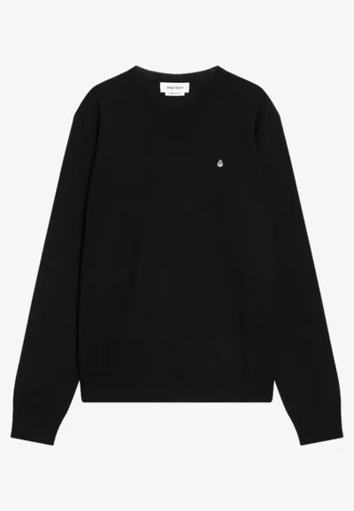 Alexander Mcqueen Inverted Skull Sweater In Black