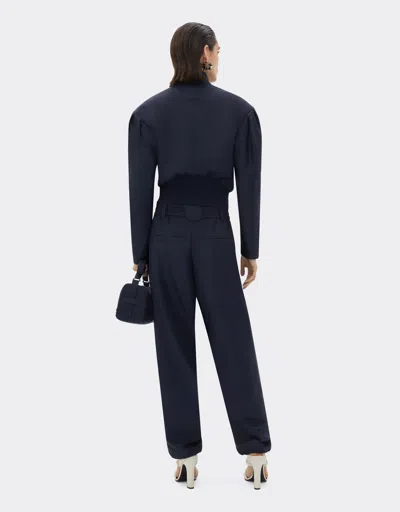 Ferrari Bomber Jacket In Q-cycle® Twill In Navy