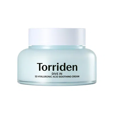 Torriden Dive In 5d Hyaluronic Acid Soothing Cream For Sensitive Skin Moisture & Relief 3.38 Oz/100 ml