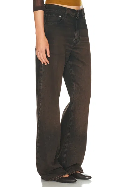 Haikure Brown Vintage Effect Korea Jeans In Multi