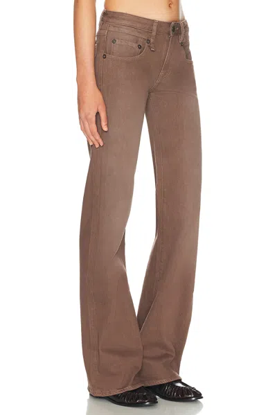 R13 Flared Jeans In Brown
