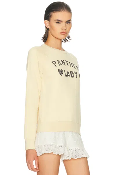 Valentino Panther Lady Sweatshirt In Neutral