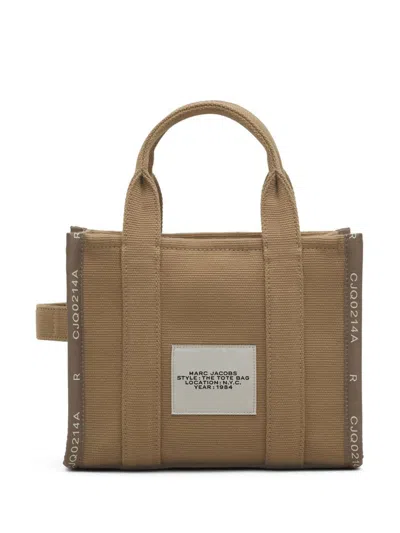 Marc Jacobs Mud Canvas Mini The Tote Bag Handbag In Brown