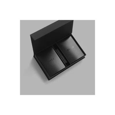 Blvck Out Bundle (2 Card Packs + 4 Dice) In Black