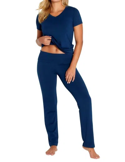 Twelve Eighty Eight Beyond The Basics Fold Down Lounge Pants In Insignia Blue In Blue