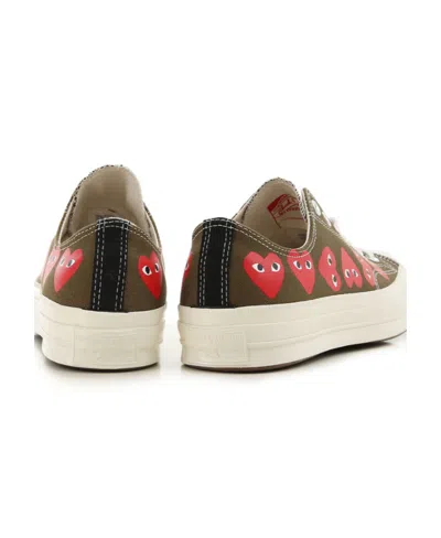 Comme Des Garçons Logo Micro-label Printed Sneakers In Multi