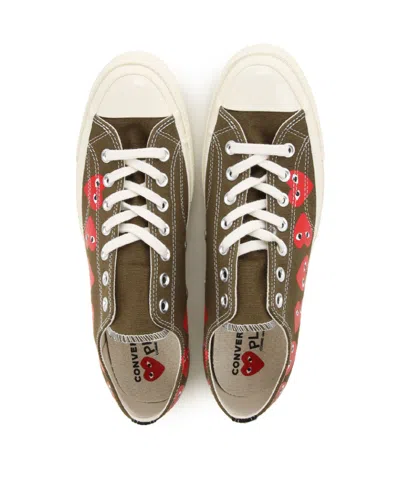 Comme Des Garçons Logo Micro-label Printed Sneakers In Multi