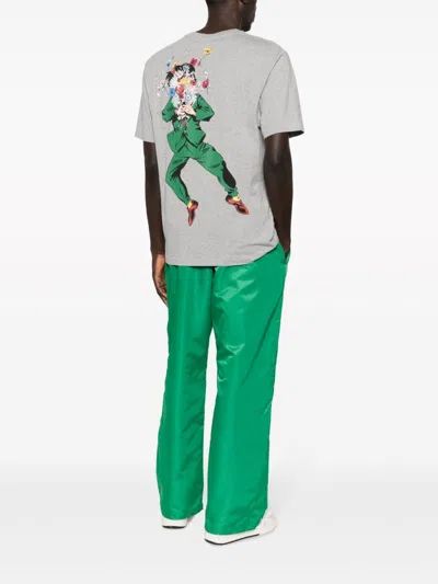 Kenzo T-shirt With Round Neck And Short Sleeves In Gray