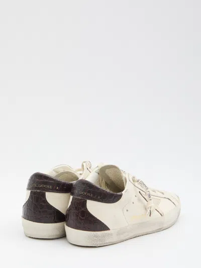 Golden Goose 20mm Super-star Leather Sneakers In White