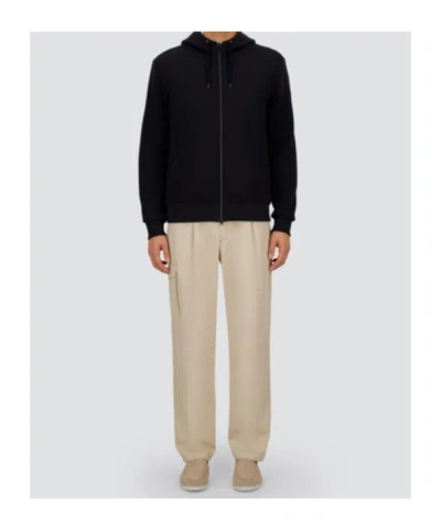 Herno Contrast-panel Piqué Jacket In Black