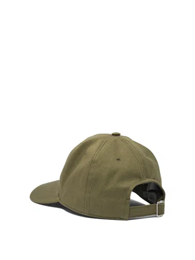 Celine Crew Neck Baseball Cap In Green