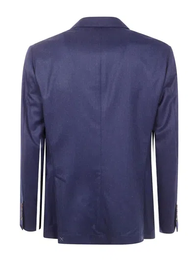 Brunello Cucinelli Wool Complete With Two Buttons Closure In Blue