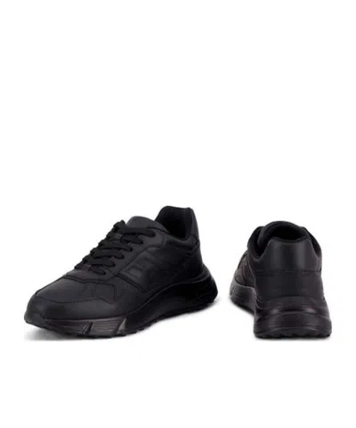 Hogan Hyperlight Lace-up Sneakers With Memory Foam Insole In Black