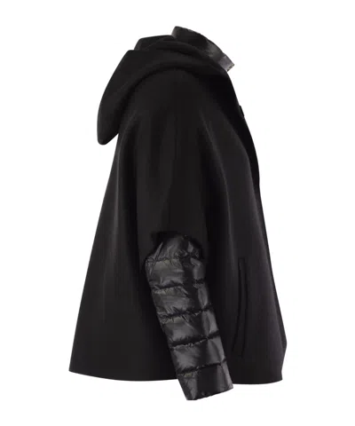 Herno Resort Hood In Ultralight Wool And Nylon In Multi